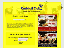 Tablet Screenshot of cocktailclub.com